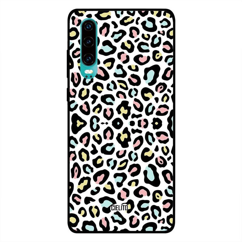 

Cielito Huawei P30 Mobile Phone Back Cover, Colorful Leopard Print