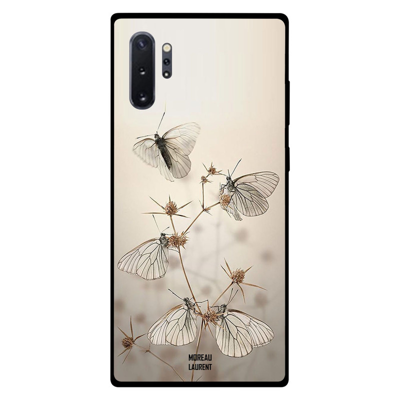 

Moreau Laurent Samsung Note Plus Mobile Phone Back Cover, White Butterflies