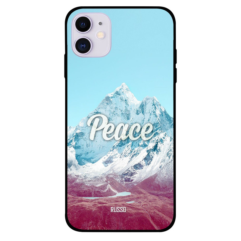 

Russo Apple iPhone 11 Mobile Phone Back Cover, Snow Peace Mountains