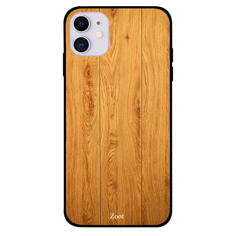 

Zoot Apple iPhone 11 Mobile Phone Back Cover, Wooden Vertical Two Lines