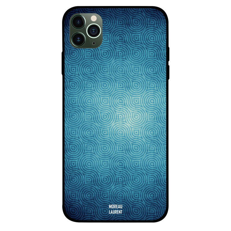 

Moreau Laurent Apple iPhone 11 Pro Max Mobile Phone Back Cover, Dark Blue Vintage Pattern