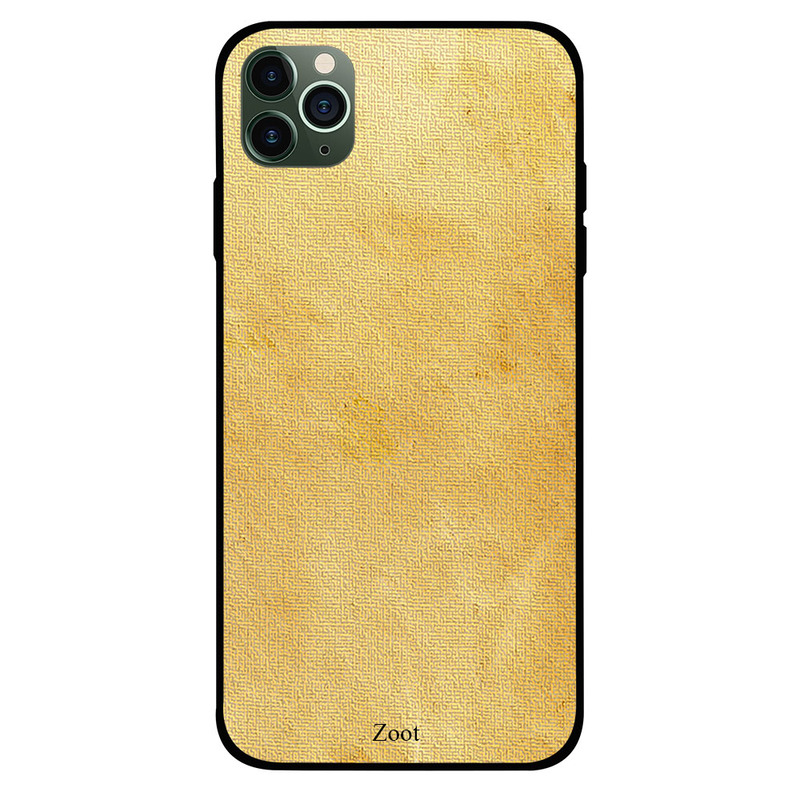 

Zoot Apple iPhone 11 Pro Max Mobile Phone Back Cover, Yellow Leather Pattern