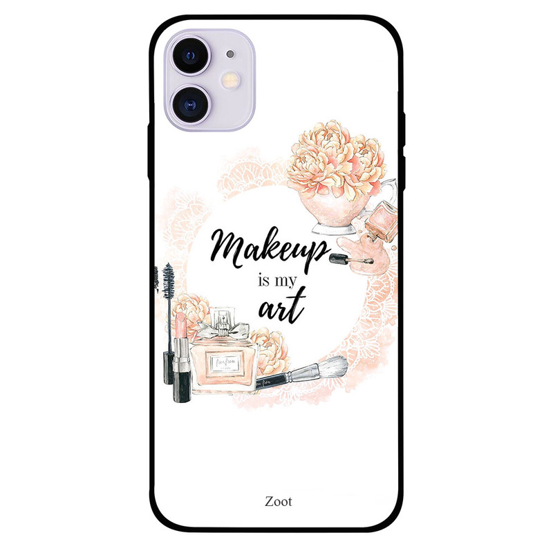 

Zoot Apple iPhone 11 Mobile Phone Back Cover, Makeup Is Art