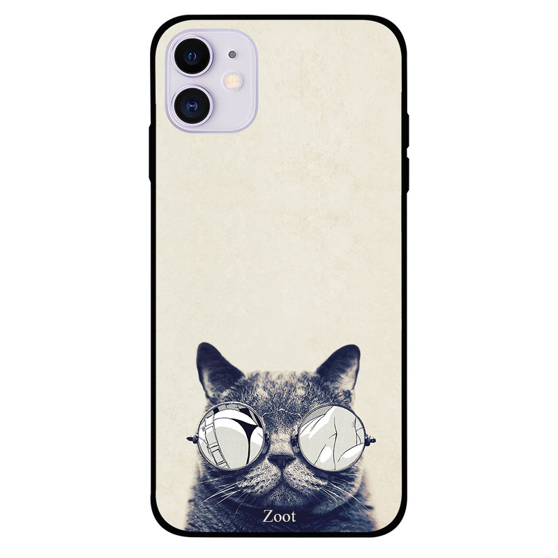 

Zoot Apple iPhone 11 Mobile Phone Back Cover, Stylish Cat