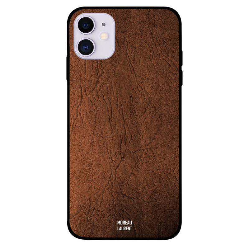 

Moreau Laurent Apple iPhone 11 Mobile Phone Back Cover, Dark Brown Pattern