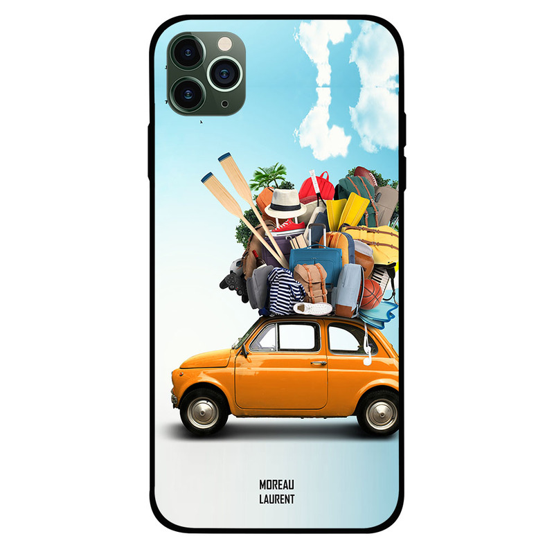 

Moreau Laurent Apple iPhone 11 Pro Max Mobile Phone Back Cover, Adventure Car