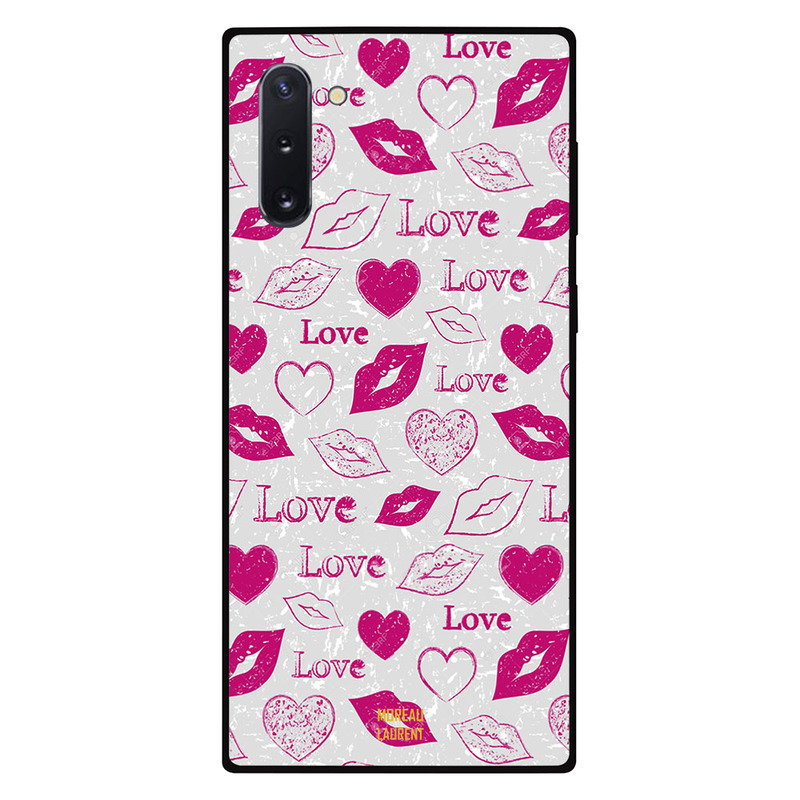 

Moreau Laurent Samsung Note 10 Mobile Phone Back Cover, Love and Lips Tags
