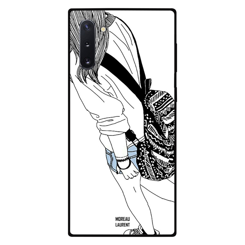 

Moreau Laurent Samsung Note 10 Mobile Phone Back Cover, Walking Girl