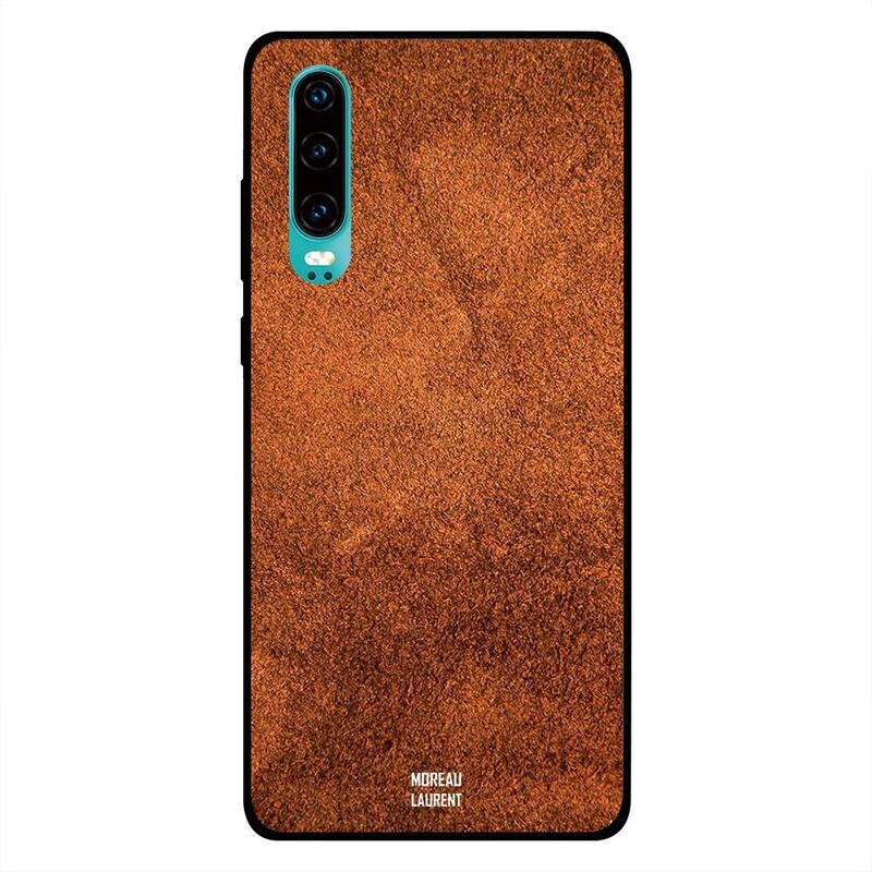 

Moreau Laurent Huawei P30 Mobile Phone Back Cover, Soil Brown Leather Pattern