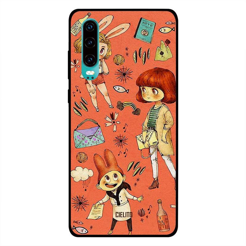 

Cielito Huawei P30 Mobile Phone Back Cover, Girls And Hobbies