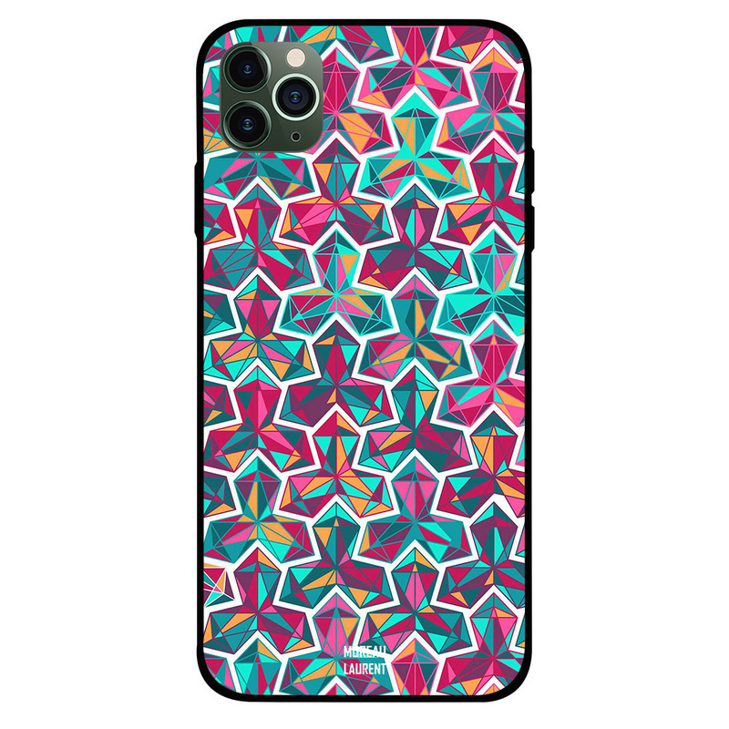 

Moreau Laurent Apple iPhone 11 Pro Mobile Phone Back Cover, Multi Color Diamonds Pattern