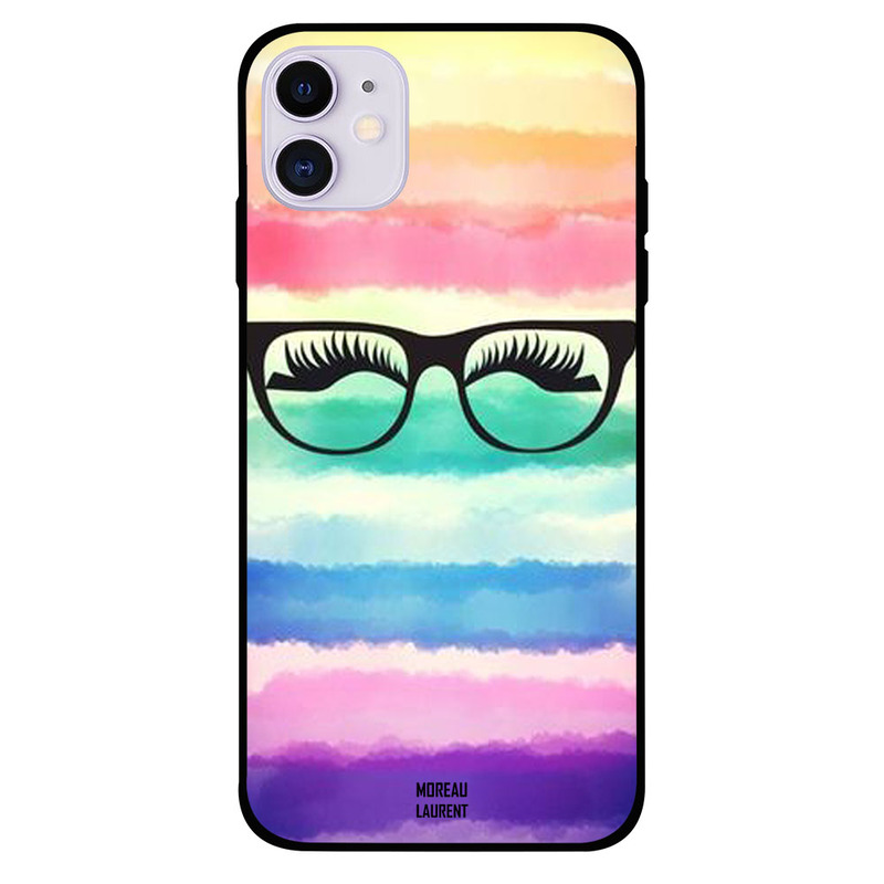 

Moreau Laurent Apple iPhone 11 Mobile Phone Back Cover, Eyelashes Glasses