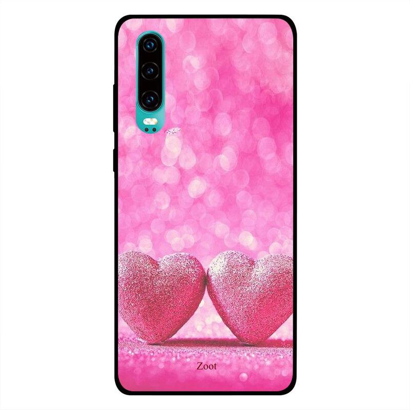 

Zoot Huawei P30 Mobile Phone Back Cover, Pink Heart