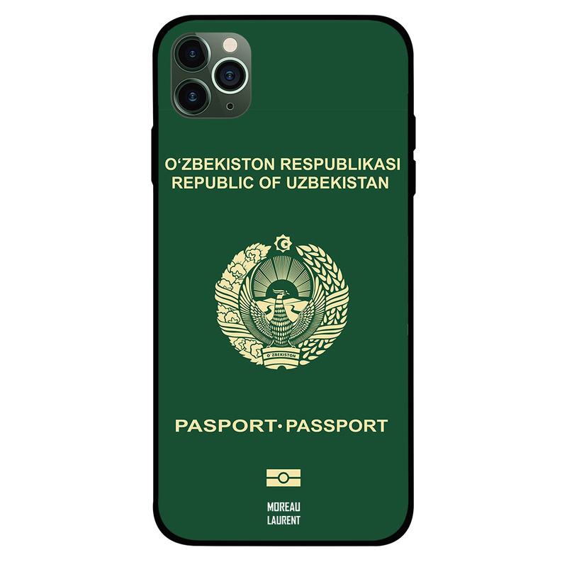 

Moreau Laurent Apple iPhone 11 Pro Max Mobile Phone Back Cover, Uzbekistan Passport