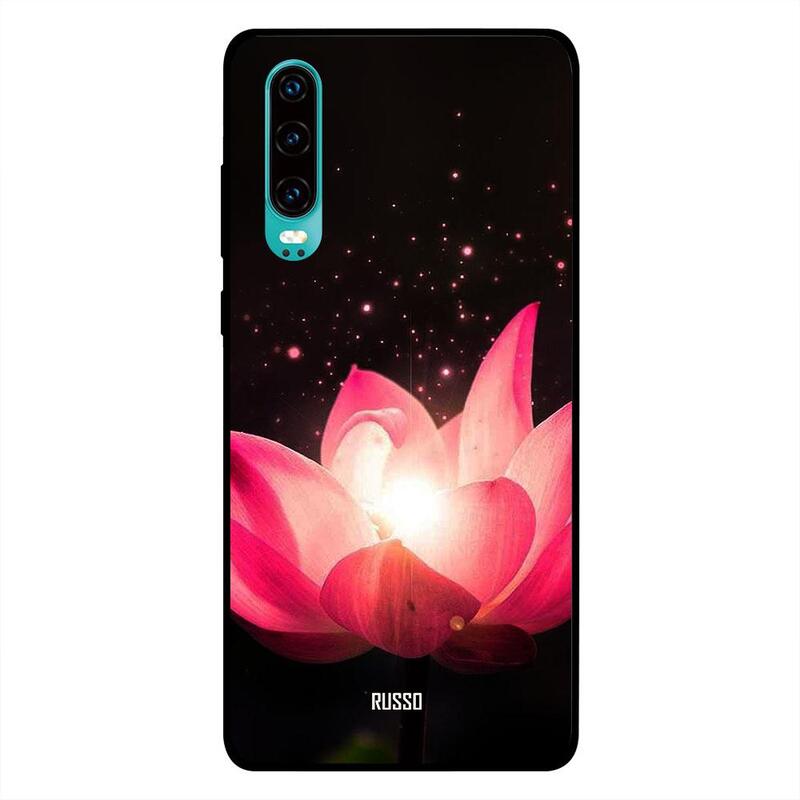 

Russo Huawei P30 Mobile Phone Back Cover, Sparkling Lotus