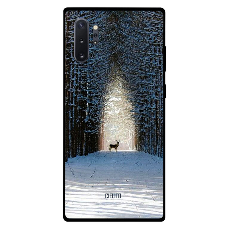 

Cielito Samsung Note Plus Mobile Phone Back Cover, Snowy Forest Deer