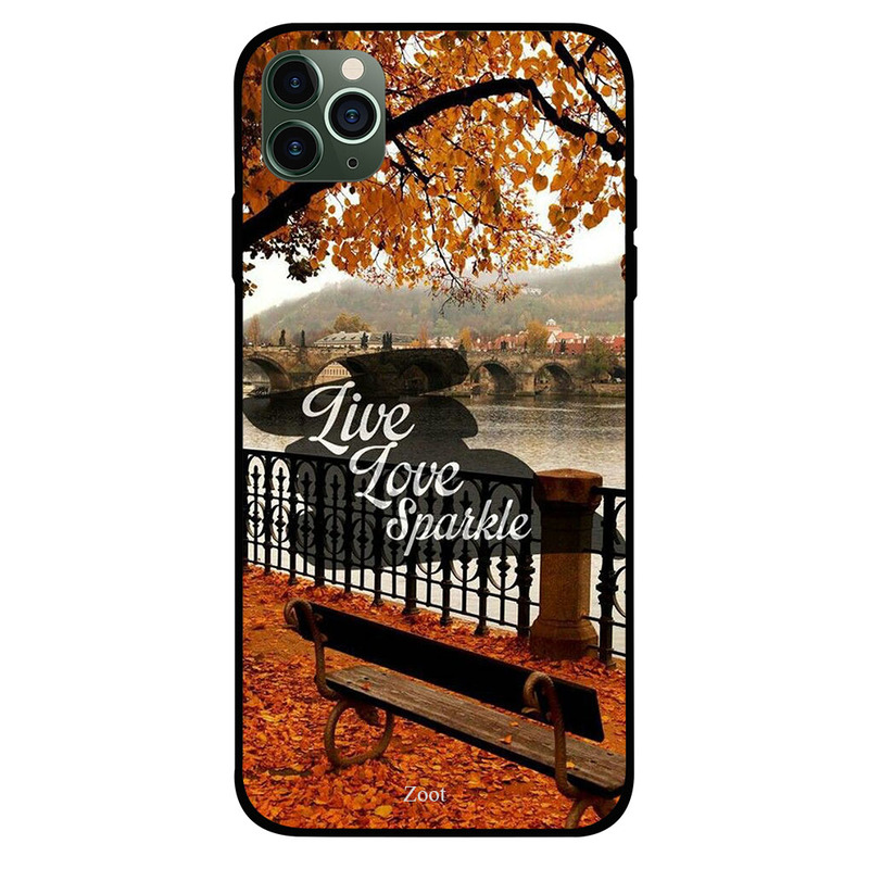 

Zoot Apple iPhone 11 Pro Max Mobile Phone Back Cover, Live Love Sparkle