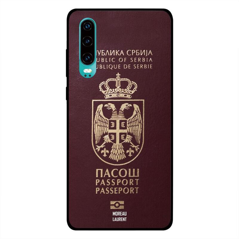 

Moreau Laurent Huawei P30 Mobile Phone Back Cover, Serbia Passport