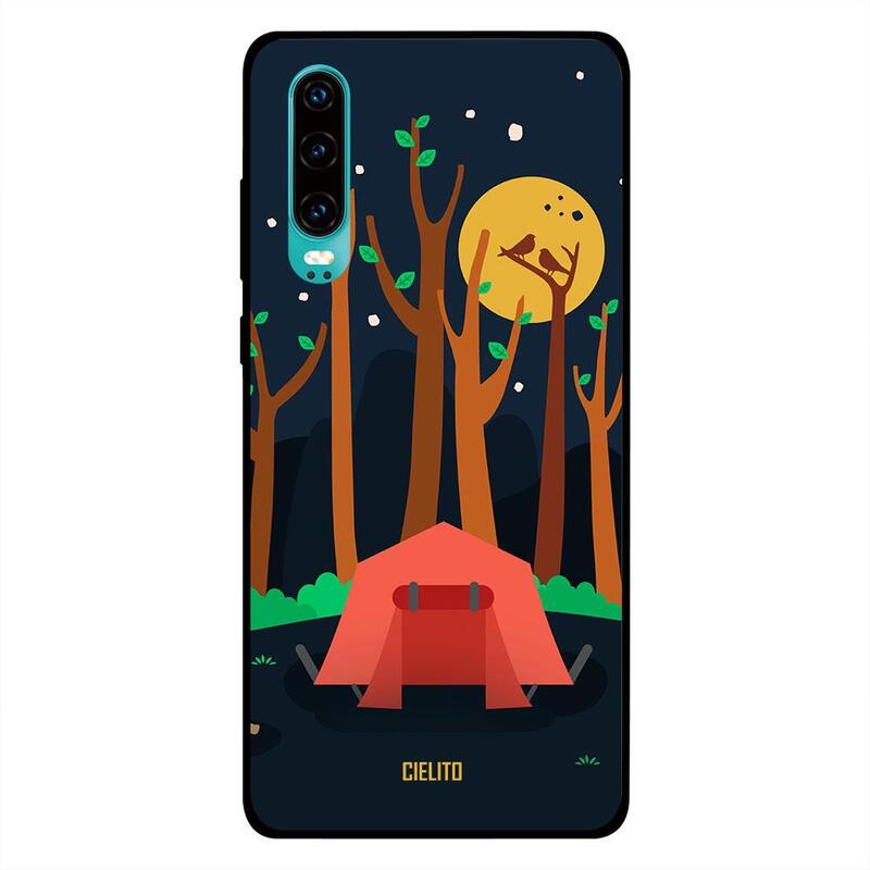 

Cielito Huawei P30 Mobile Phone Back Cover, Camp Art