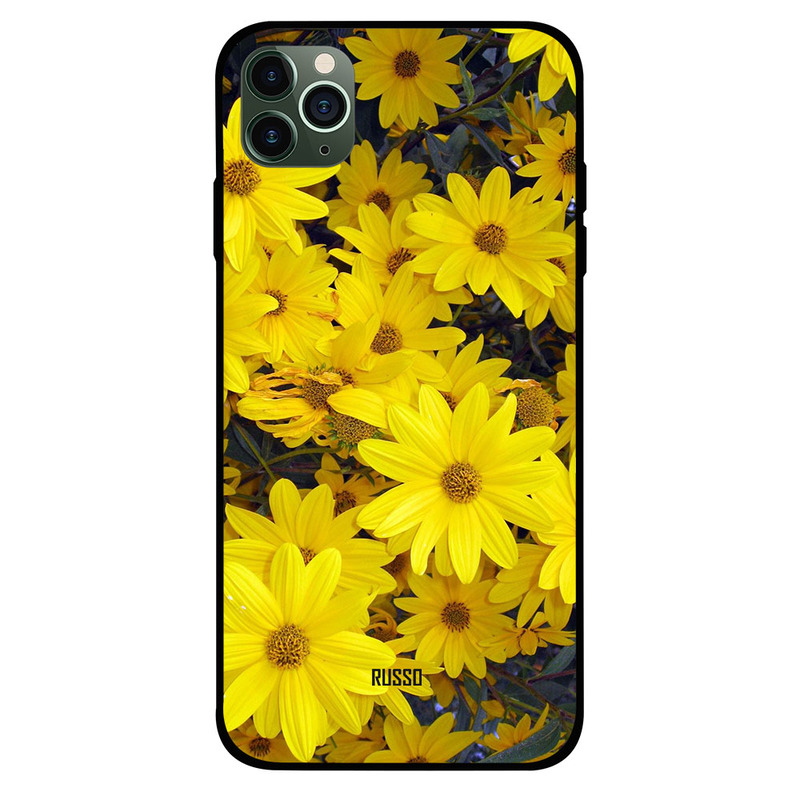 

Russo Apple iPhone 11 Pro Max Mobile Phone Back Cover, Sunflowers