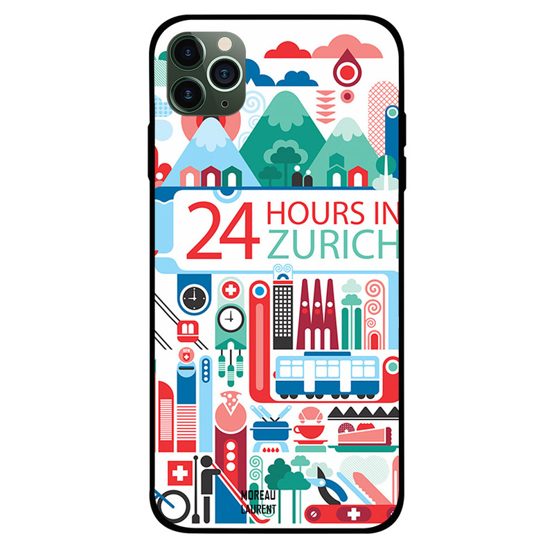 

Moreau Laurent Apple iPhone 11 Pro Max Mobile Phone Back Cover, 24 Hours in Zurich