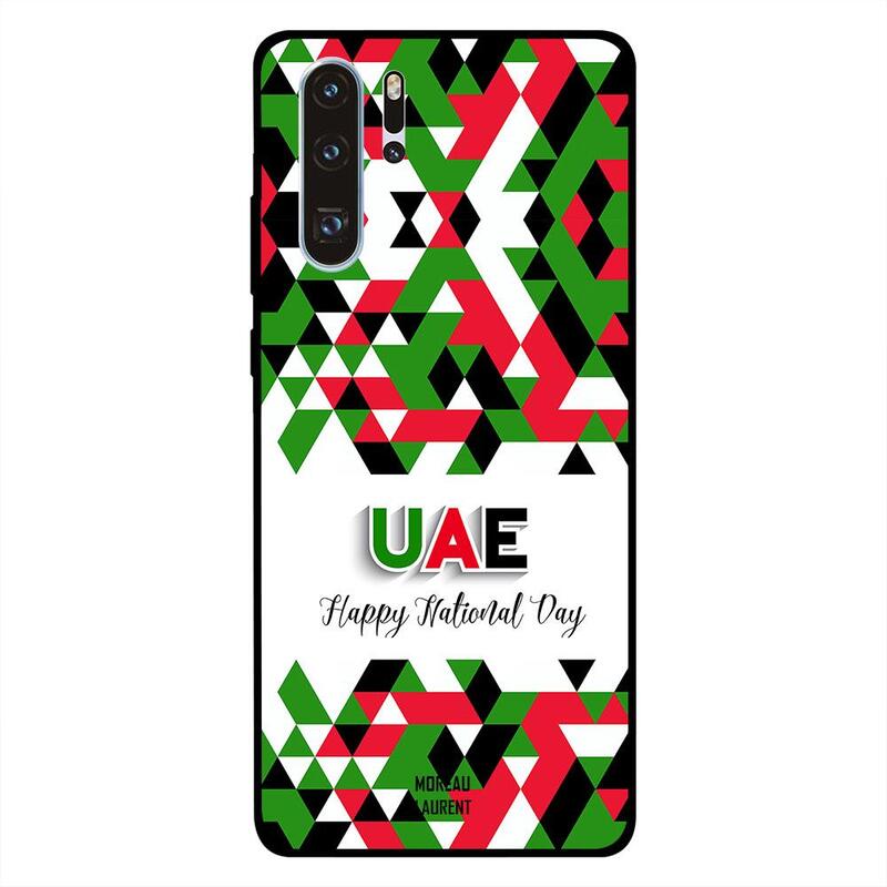 

Moreau Laurent Huawei P30 Pro Mobile Phone Back Cover, UAE Happy National Day