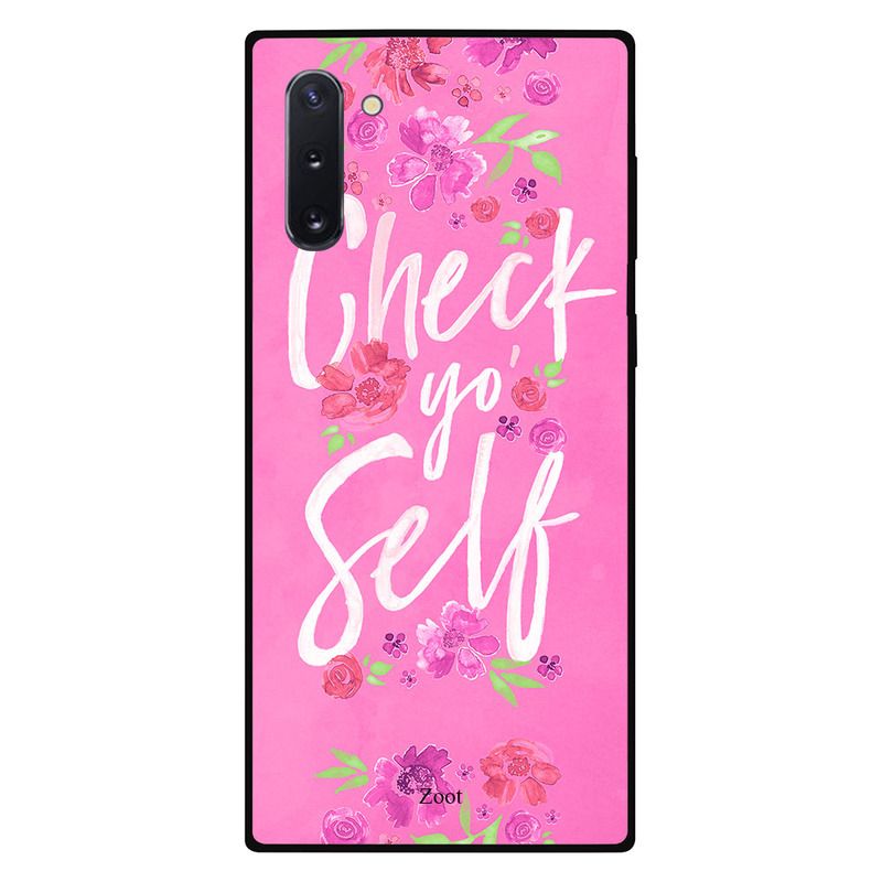 

Zoot Samsung Note 10 Mobile Phone Back Cover, Check Yo Self