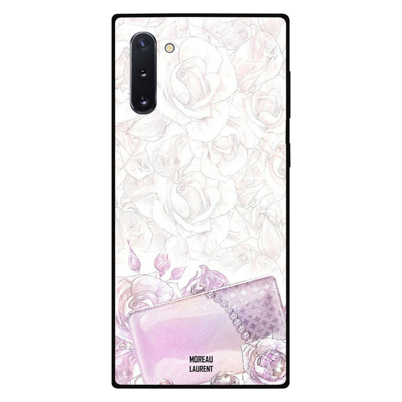 

Moreau Laurent Samsung Note 10 Mobile Phone Back Cover, Pink Roses and Pouch