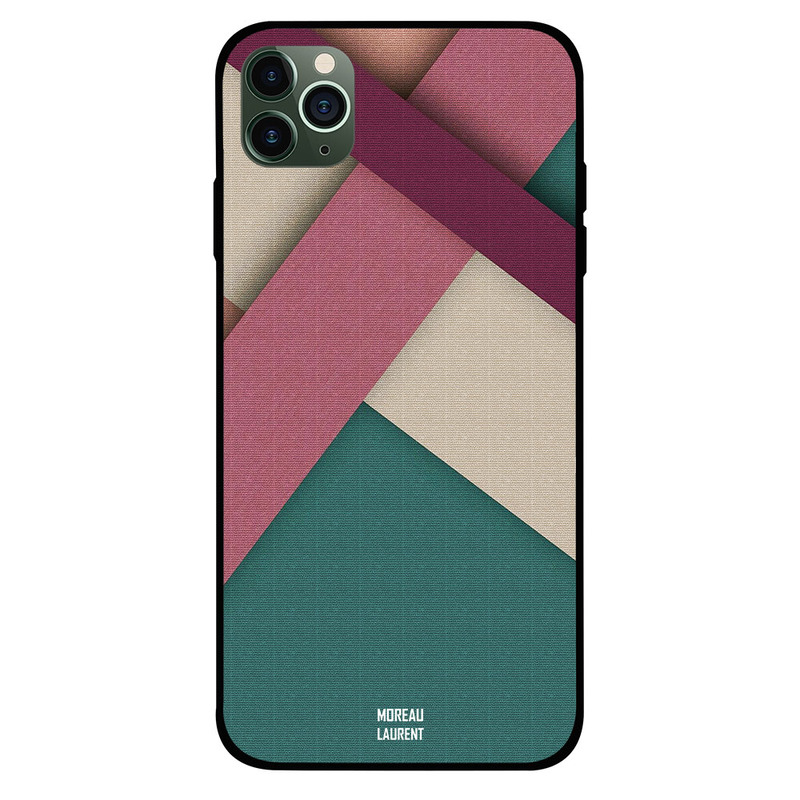 

Moreau Laurent Apple iPhone 11 Pro Mobile Phone Back Cover, Darker Pink Strips Overly Pattern