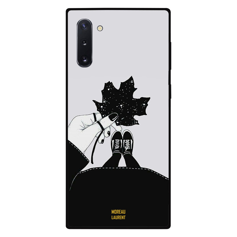 

Moreau Laurent Samsung Note 10 Mobile Phone Back Cover, Girl Holding Leave in Hand