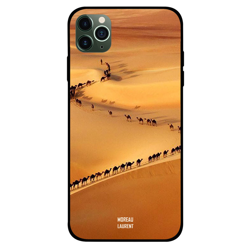 

Moreau Laurent Apple iPhone 11 Pro Max Mobile Phone Back Cover, Camels In Desert