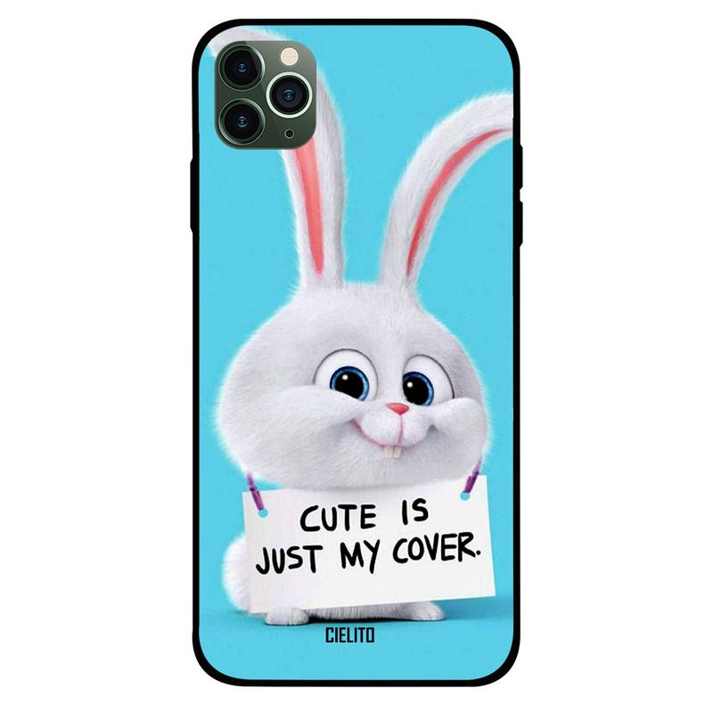 

Cielito Apple iPhone 11 Pro Max Mobile Phone Back Cover, Cute Is Just My Cover
