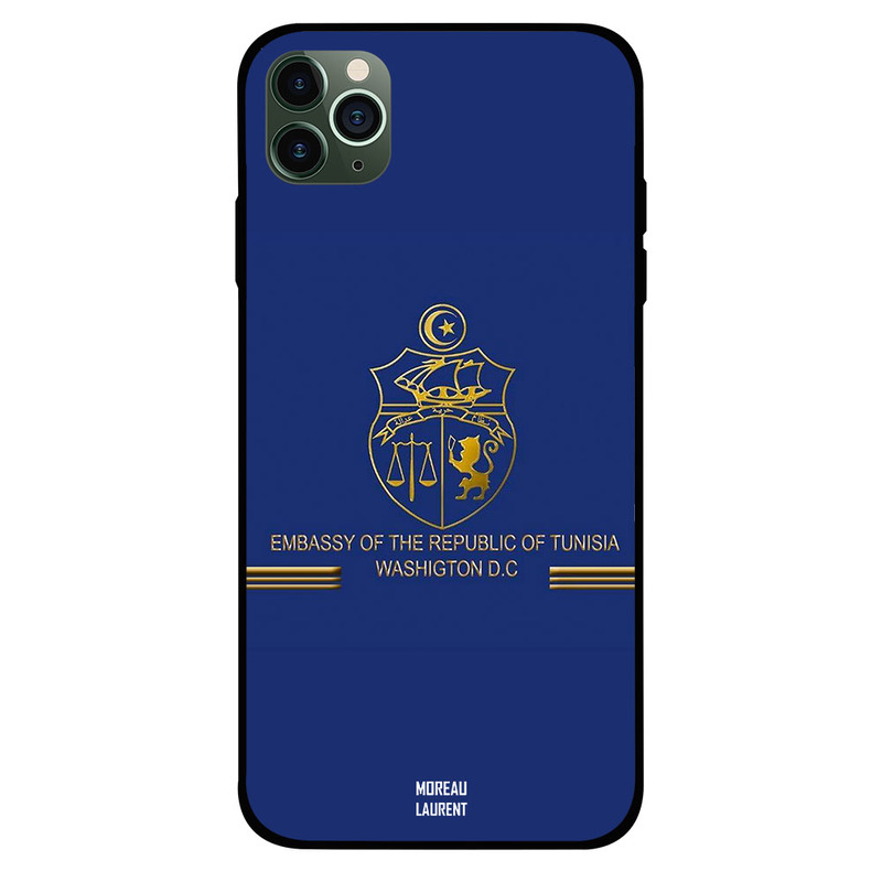 Moreau Laurent Apple iPhone 11 Pro Mobile Phone Back Cover, Tunisia Passport