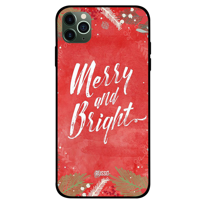 

Russo Apple iPhone 11 Pro Max Mobile Phone Back Cover, Merry And Bright