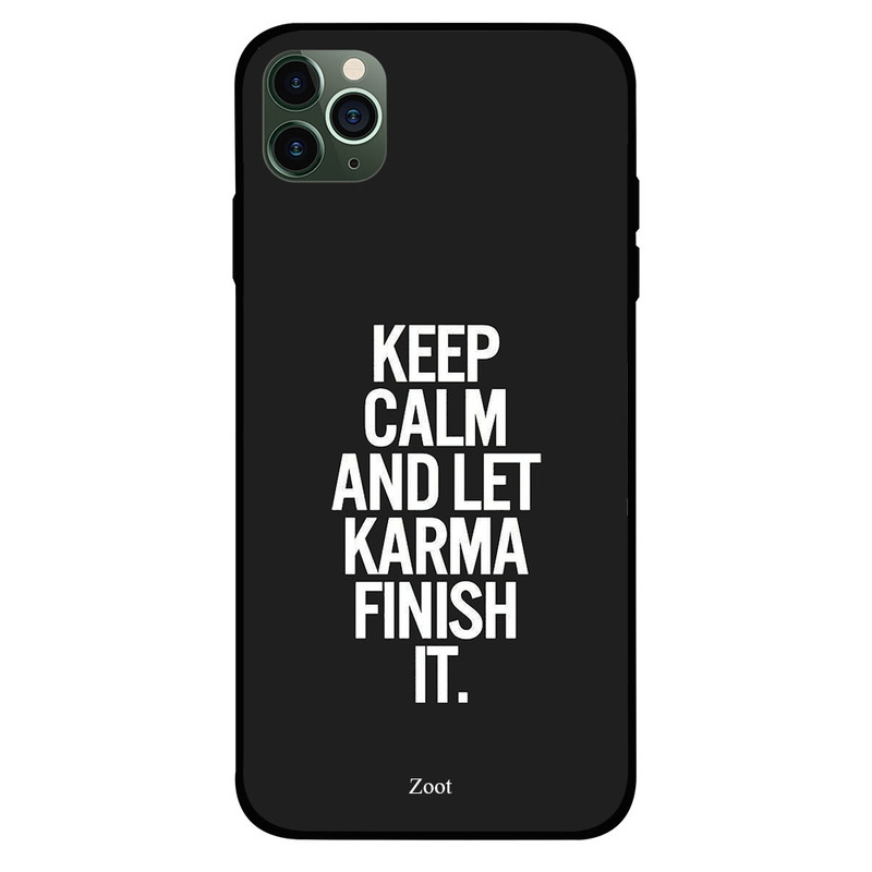 

Zoot Apple iPhone 11 Pro Mobile Phone Back Cover, Keep Calm And Let Karma Finish It