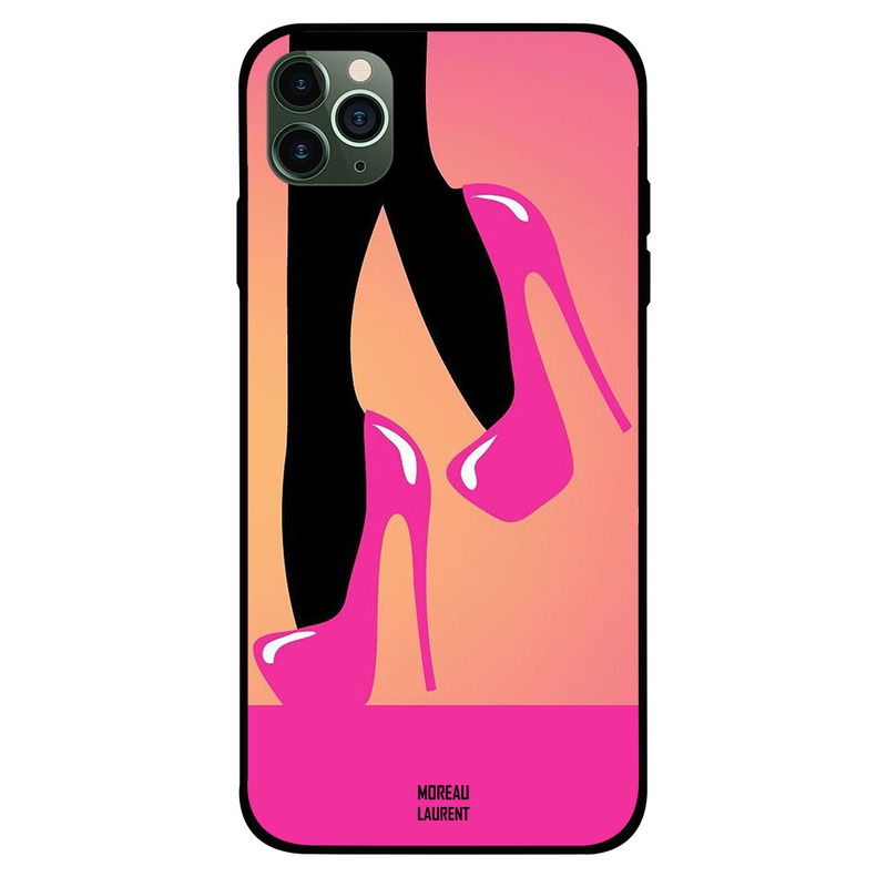 

Moreau Laurent Apple iPhone 11 Pro Max Mobile Phone Back Cover, Pinck Shoes