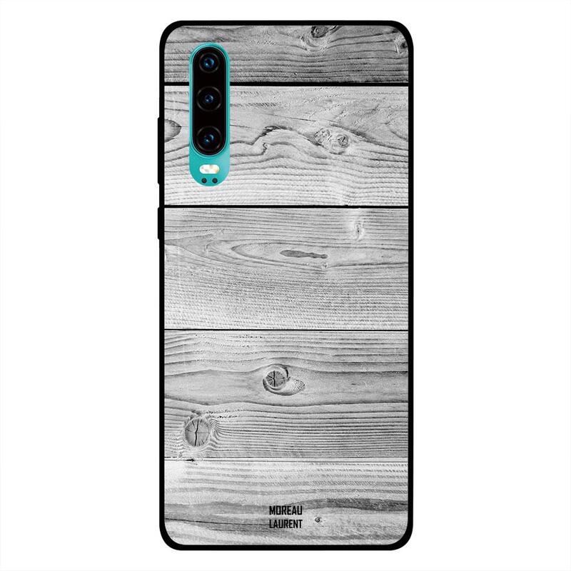 

Moreau Laurent Huawei P30 Mobile Phone Back Cover, White Wooden Pattern