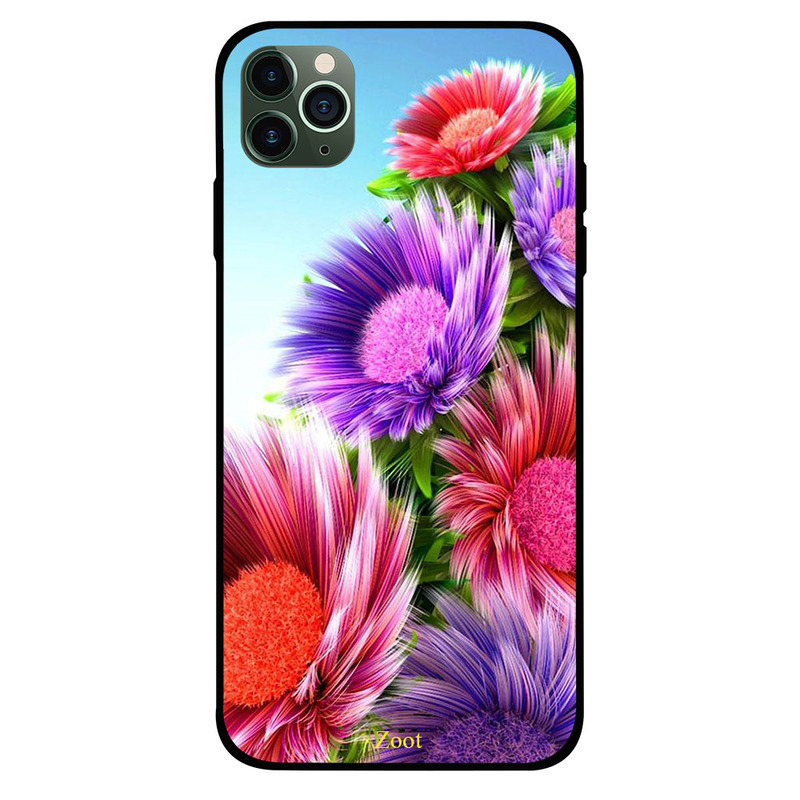 

Zoot Apple iPhone 11 Pro Mobile Phone Back Cover, Colorful Flowers