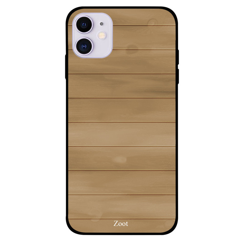 

Zoot Apple iPhone 11 Mobile Phone Back Cover, Wooden Light Golden