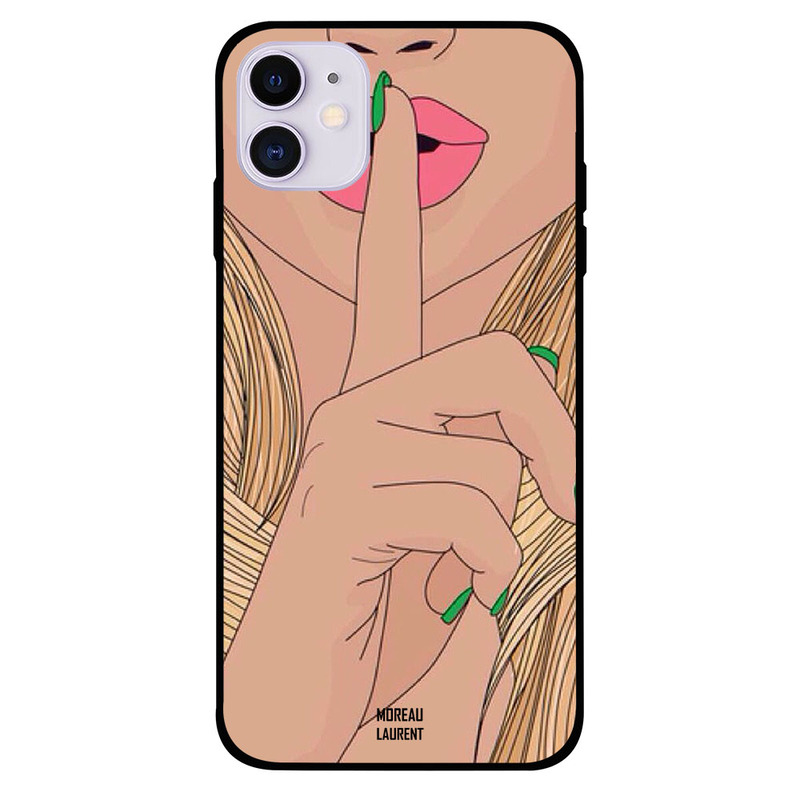 

Moreau Laurent Apple iPhone 11 Mobile Phone Back Cover, Shhhh
