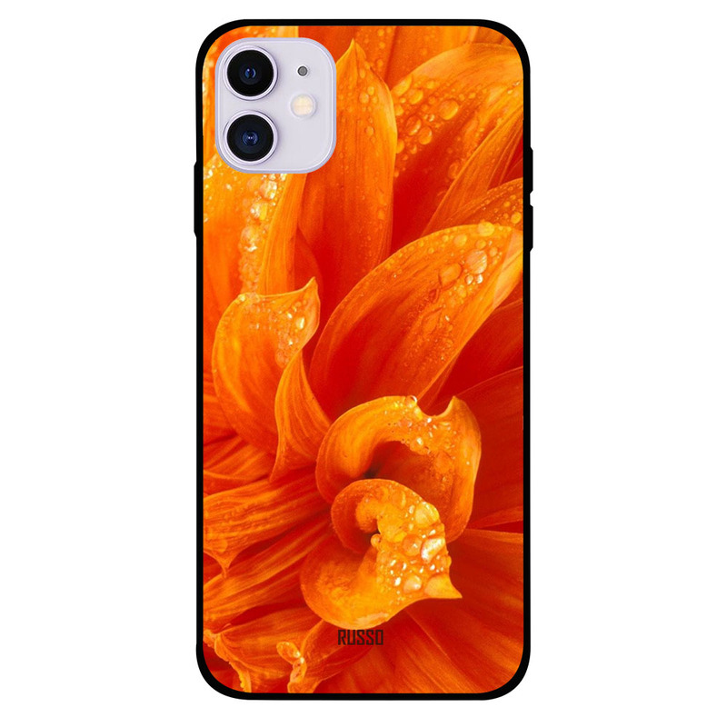 

Russo Apple iPhone 11 Mobile Phone Back Cover, Marigold Petals