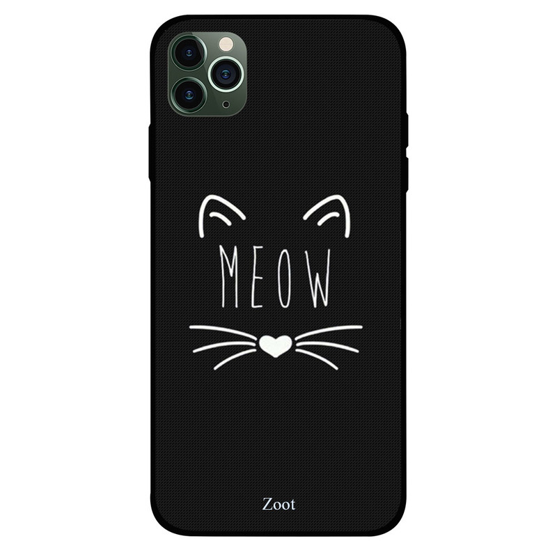 

Zoot Apple iPhone 11 Pro Max Mobile Phone Back Cover, Meow