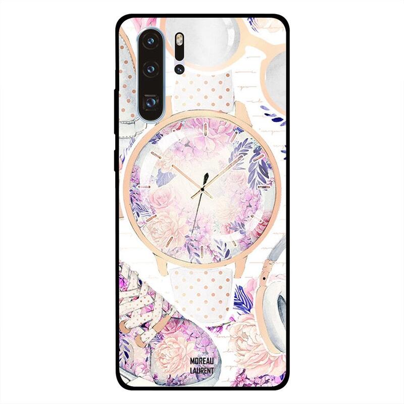

Moreau Laurent Huawei P30 Pro Mobile Phone Back Cover, Floral Watch