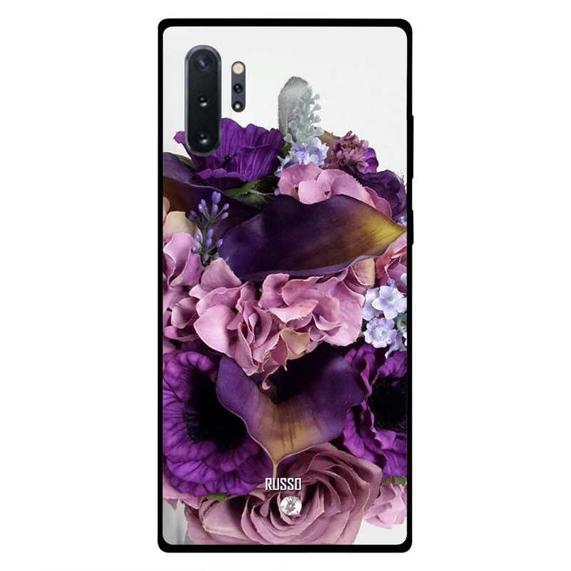 

Russo Samsung Note Plus Mobile Phone Back Cover, Purple Bouquet