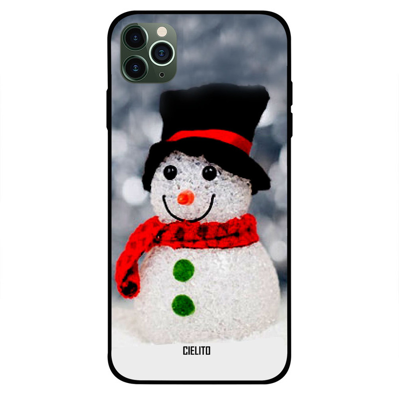 

Cielito Apple iPhone 11 Pro Max Mobile Phone Back Cover, Icy Snowman