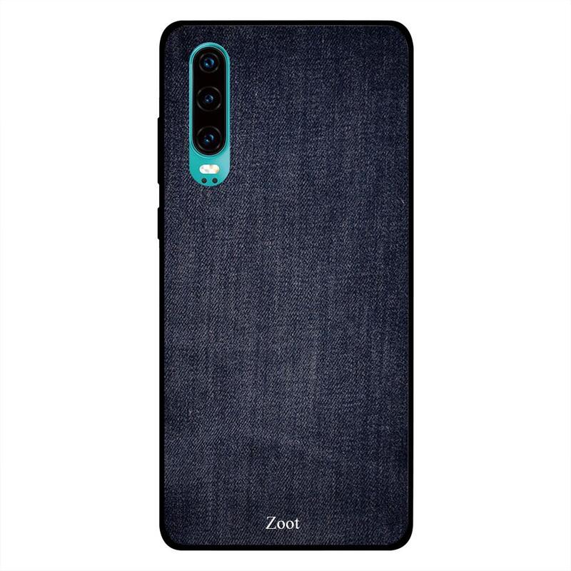 

Zoot Huawei P30 Mobile Phone Back Cover, Dark Blue Jeans Pattern