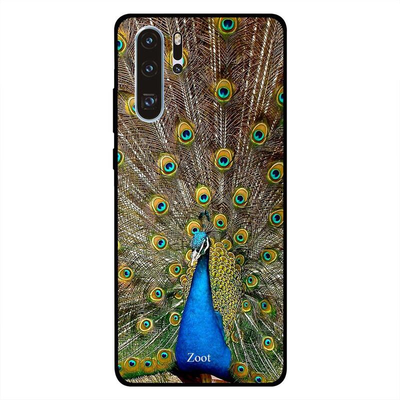 

Zoot Huawei P30 Pro Mobile Phone Back Cover, Peacock Feathers