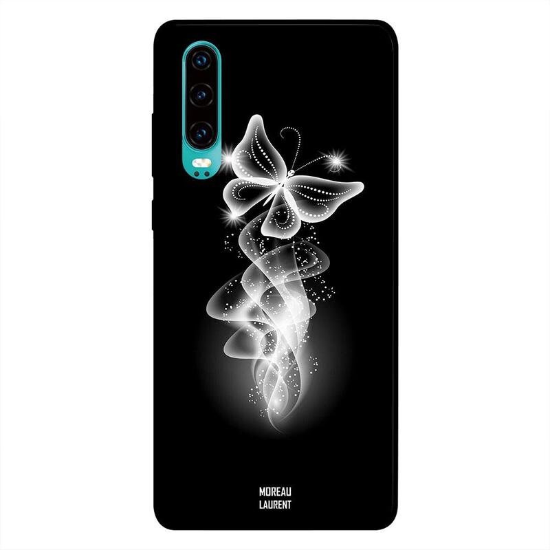 

Moreau Laurent Huawei P30 Mobile Phone Back Cover, Butterfly Lighting