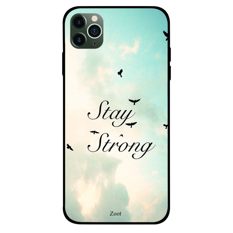 

Zoot Apple iPhone 11 Pro Max Mobile Phone Back Cover, Stay Strong With Sky Background