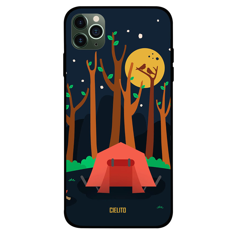 

Cielito Apple iPhone 11 Pro Max Mobile Phone Back Cover, Camp Art